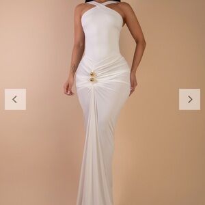 Elegant White Evening Gown